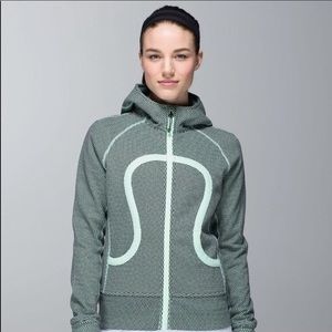 Lululemon Running Jacket Size 6 Mint Green Black